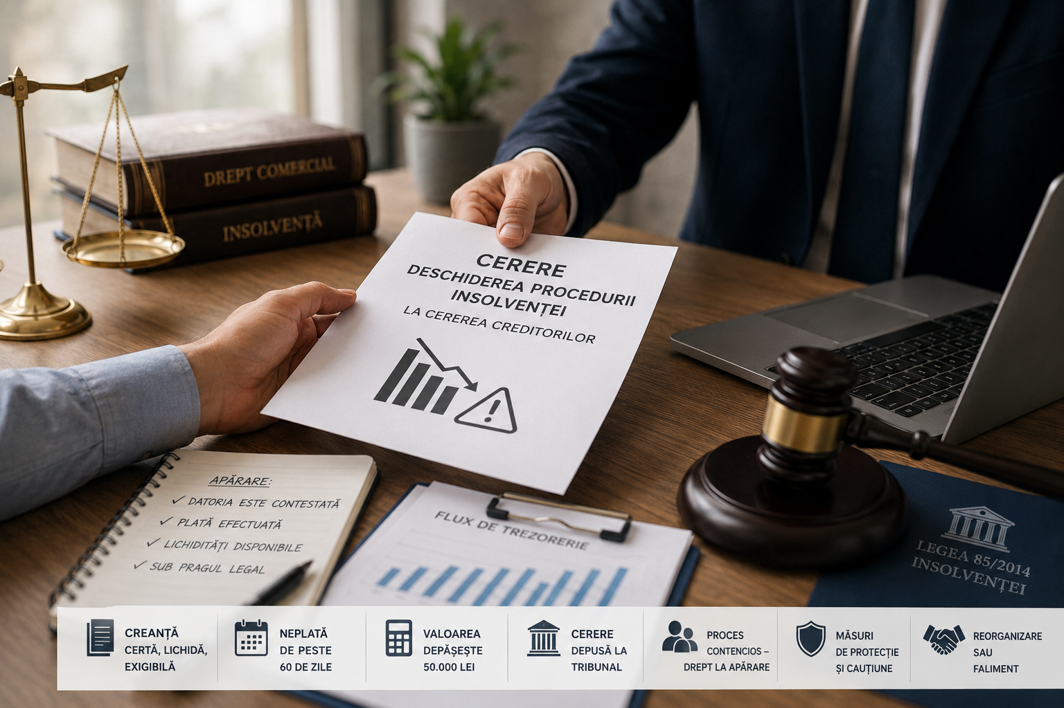Deschiderea procedurii de insolvență la cererea creditorilor