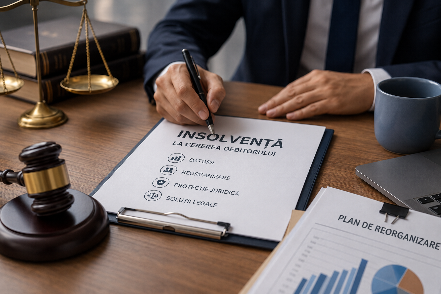 Deschiderea procedurii de insolvență la cererea debitorului