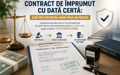 Contractul de împrumut cu dată certă: cum poți recupera banii direct prin executare silită