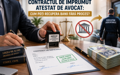 Contractul de împrumut atestat de un avocat: cum poți recupera banii fără proces!